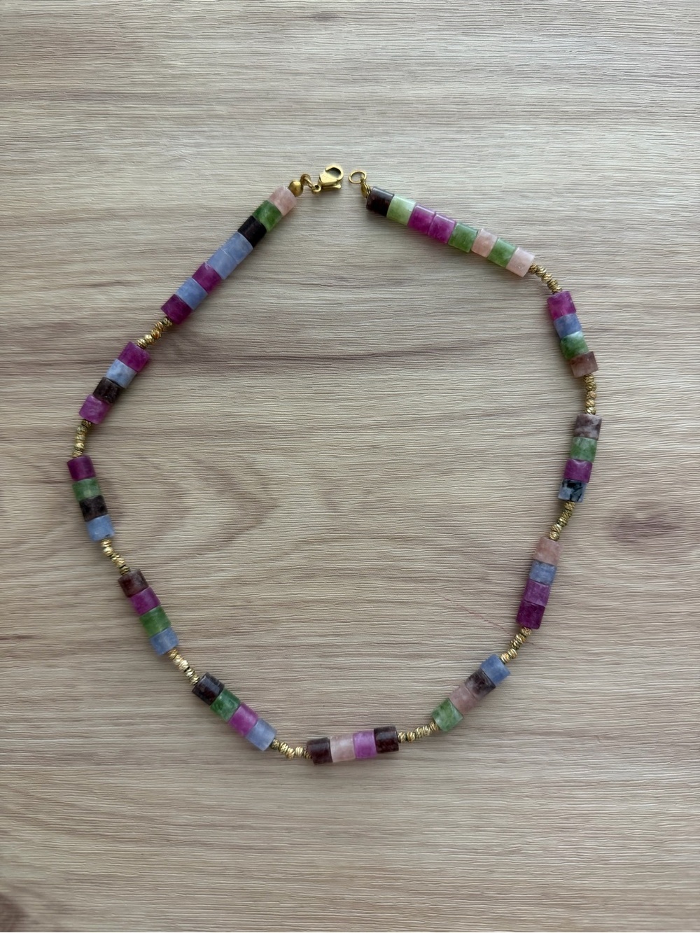 Multicolor Gemstone Beaded Necklace